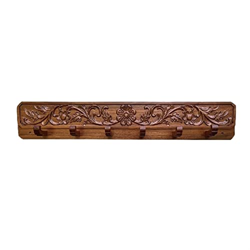 Porte-manteau mural, patère en bois, crochet de rangement pour chambre et porche