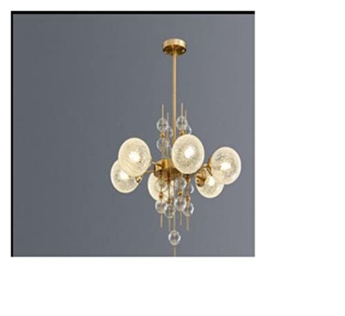 Chandelier en verre blanc cristal de luxe pour salon chic