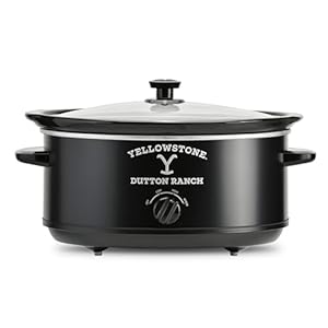 Yellowstone 7qt Slow Cooker with Manual Heat Control, Matte Black