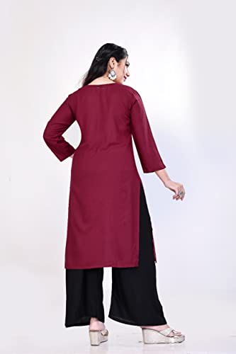 Image of Women Rayon Regular Kurti