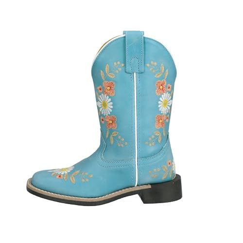 Smoky Mountain Western Boots Girls Desert Flowers Turquoise 3305C