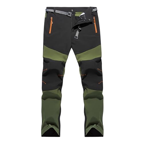 Pantaloni da Caccia Uomo Softshell Antistrappo Leggeri Pants Lavoro Impermeabili Sportivi Pantaloni Trekking Baggy Comodi Pantaloni Montagna Invernali Termici Elasticizzati Pantaloni da Caccia Pants