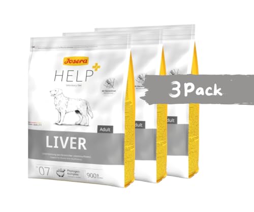 Josera Help Dog | Liver 3x900g Trockenfutter | Sparpaket | Hundefutter