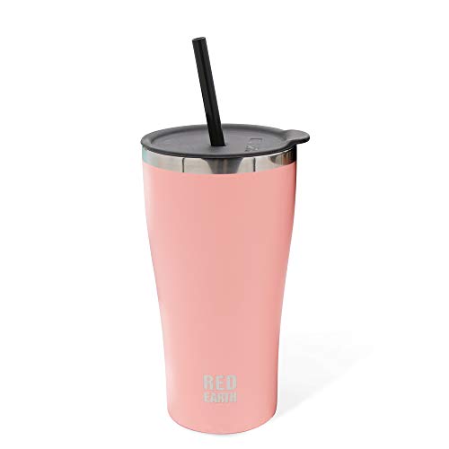 316 Stainless Steel Tumbler with Straw Lid 18oz. Double Wall Vacuum Insulted Premium
