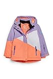C&A Kinder Mädchen Skijacke Polyester Colour-Blocking weiß/orange 128