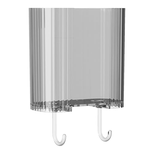 Genérico Rack de organizador de ducha, organizador de ducha de baño - Montaje de pared de la rejilla de baño con 2 ganchos | No hay canasta de almacenamiento transparente para la cocina, hogar