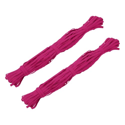 Bande élastique extensible rose de 6mm pour mercerie vêtements loisirs créatifs et ceinture