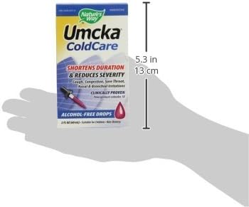 Nature's Way Umcka Cold Relief Drops, Feel Better Faster, Multi-Symptom Cold Relief, Homeopathic, Shortens Sore Throat, Cough and Congestion, Non-Drowsy, 2 Fl Oz (Packaging May Vary) - Image 4