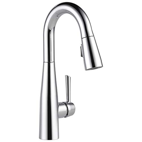 Delta 9913-DST Essa Single Handle Pull Down Bar/Prep Faucet in Chrome by DELTA - Used condition - CA$116.44