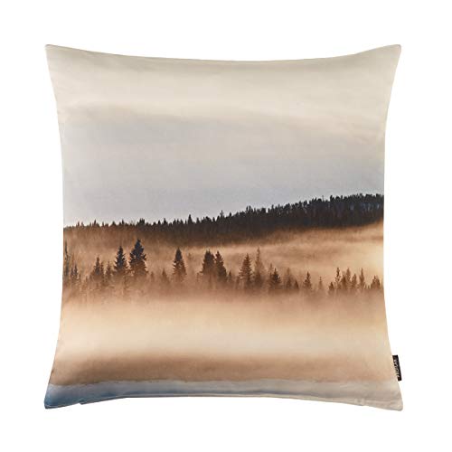 Proflax Kissenhülle Nebbia 6874 Nebel Wald 50x50 cm Natur