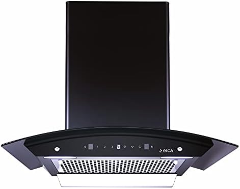 Elica 60 cm 1200 m3/hr Filterless Auto Clean Chimney (WDFL 606 HAC MS NERO, Motion Sensor Control, Black)