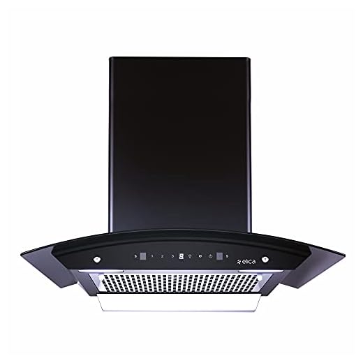 Elica 60 cm 1200 m3/hr Filterless Auto Clean Chimney (WDFL 606 HAC MS NERO, Motion Sensor Control, Black)