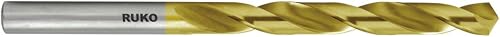 RUKO Spiralbohrer DIN 338 Typ N D.10,2mm Spiral-L.87mm HSS-G TiN
