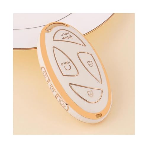 Coque de voiture en TPU pour Hyundai IONIQ 6 et Kona protection clé 7 boutons blanc