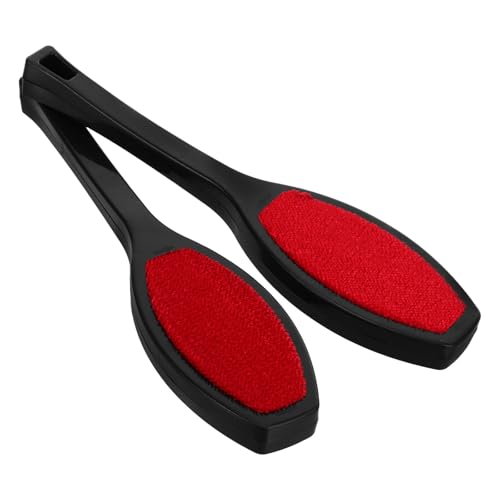 DIYEAH Lot de 2 Brosses Anti-Peluches Électrostatiques Noires Double Face pour Vêtements et Poils D’Animaux Portable sans Pile pour Voyage et Nettoyage Quotidien