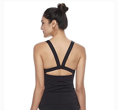 Nike Women's Two-Piece Suits Polyamide/Elastane Blend Tankini Ness SU29000 Black (Medium)3