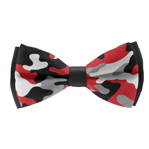 Men’s Fashionable Printed Bow Tie, Adjustable Pre-tied for Party and Formal Wear