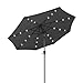 HOMEDEMO sonnenschirm balkon 270 cm Anthrazit mit Kurbel LED-Lichtern, Balkonschirm, Gartenschirm, Strandschirm, Marktschirm, Terrassenschirm, Tischschirm, Schutz 50+ Knickbar Neigbar, patio umbrella 270 A günstig Kaufen-HOMEDEMO sonnenschirm balkon 270 cm Anthrazit mit Kurbel LED-Lichtern, Balkonschirm, Gartenschirm, Strandschirm, Marktschirm, Terrassenschirm, Tischschirm, Schutz 50+ Knickbar Neigbar, patio umbrella