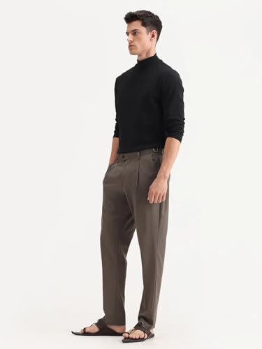 Image of Rare Rabbit Relaxed fit Plain Trouser