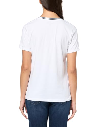 Image of Nautica Women's Solid V-Neck Short Sleeve T-Shirt Shirt