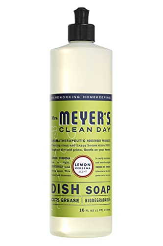 Image of Mrs. MEYER'S Liquid Dish Soap 6 Scent Bundle, 1 Lemon Verbena, 1 Lavender, 1 Basil, 1 Honeysuckle, 1 Peony, 1 Rosemary, 16 FL OZ Each (Variety Pack)