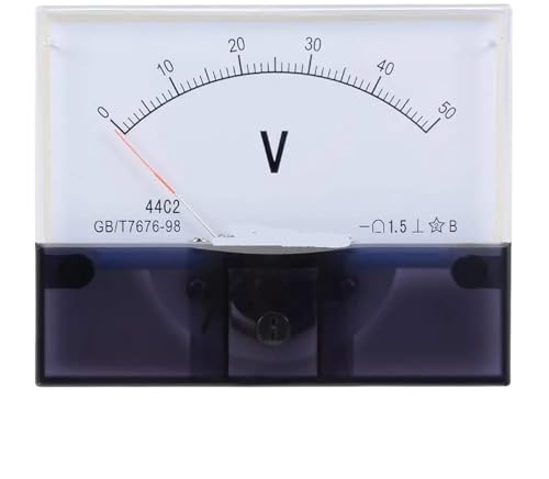 Voltmètre analogique 44C2 DC 0-30V contrôlez les variations de tension en continu
