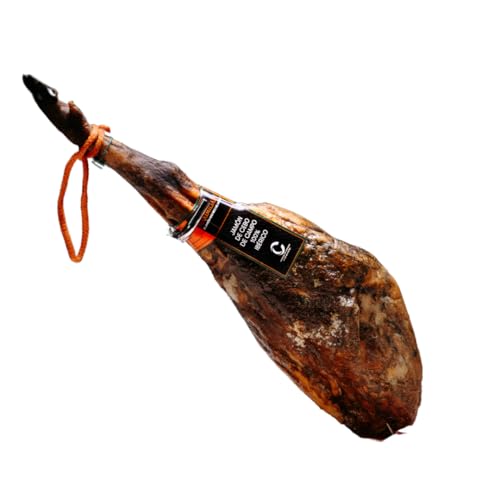 Maximiliano – Jamón Cebo de Campo 100% Ibérico – Pieza 7kg – Curación Natural de +30 Meses – Brida Verde – Alimentación Natural – Incluye Tabla Jamonera