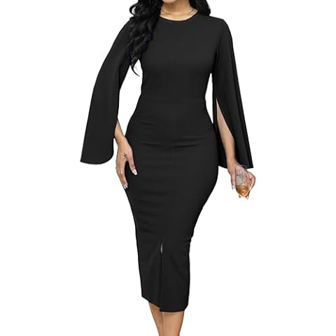 CuteCherry Women's Bodycon Work Dress Cover