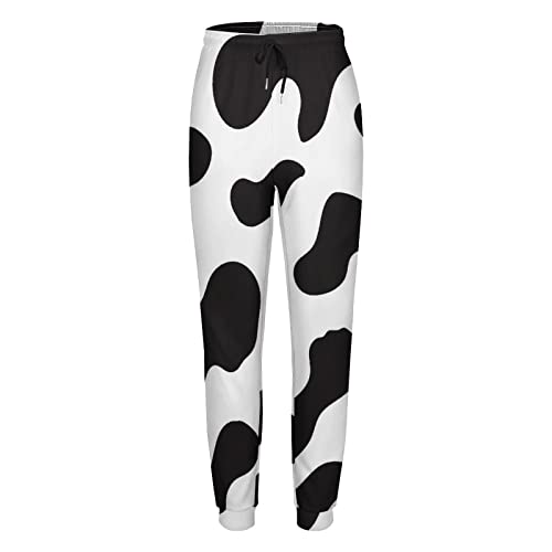 TAIZIYEAH Cow Print Black and White Color Matching Flare Dress for Women Summer Top4