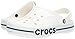 Crocs Unisex-Adult Bayaband Clogs, White/Navy, 6 Men/8 Women
