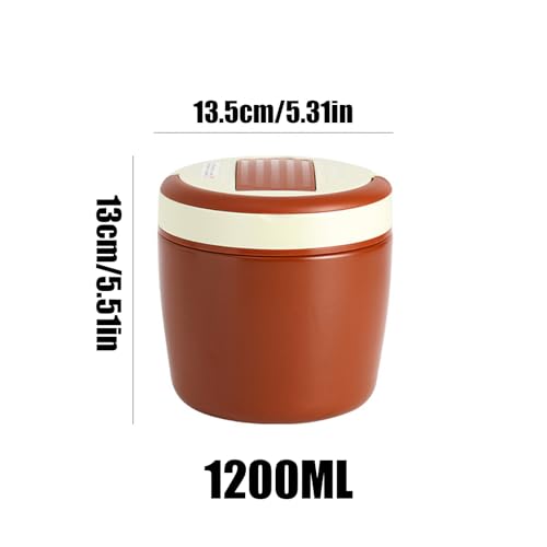 Termo para comida de 1,2L con bolsa y cuchara, ideal para camping y excursiones 3