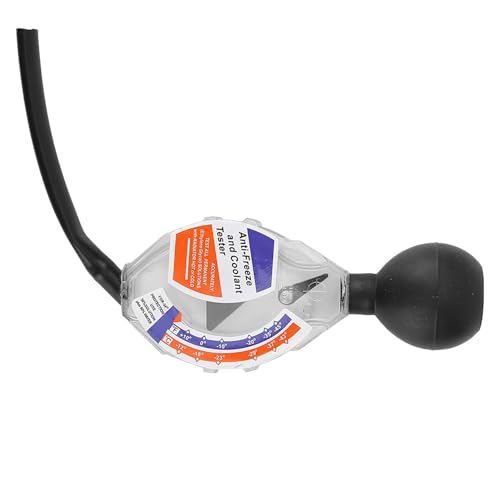 EVGATSAUTO Dial Coolant Tester, Lightweight Antifreeze Tester, Easy to Use for Winter, Boiling Point