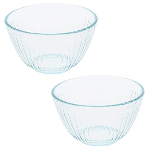 Comparison: Best Pyrex Sculpted Bakeware 6 Pyrex 7401 3-Cup Sculpted Glass Mixing Bowls (2-Pack) - Made in USA
