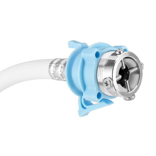Image of LG 1.25 Meter Flexible Washing Machine Inlet Hose water pipe, with Tap adaptor Connector for Top & Front Load Fully Automatic Washing Machine (Part Code AAA77944201)