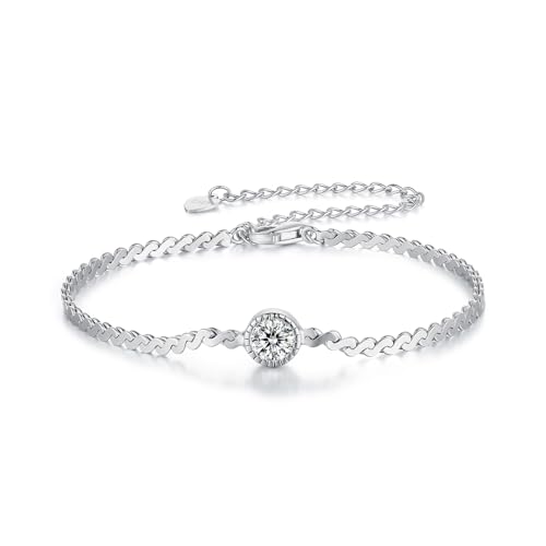 Bracelet solitaire en moissanite blanche : le bijou idéal du quotidien aux grandes soirées