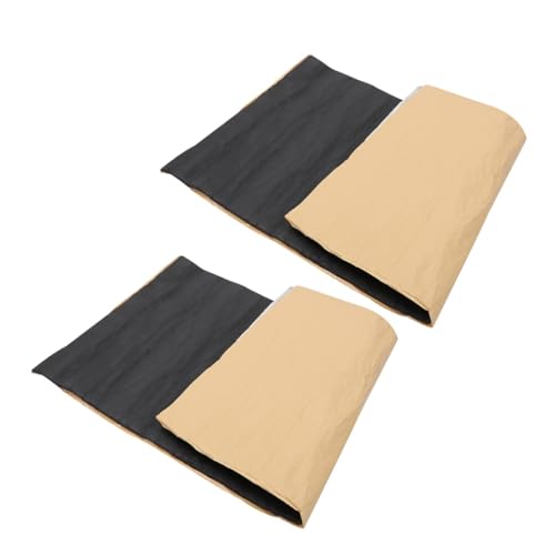 Cabilock 2 Stück Schalldämmende Baumwolle Auto-Schallschutzplatte dämpfende Materialien schalldichtes Plattenpolster Schalldämmplatte für Fahrzeuge Schallmaterialien Gummibaumwolle Schwarz