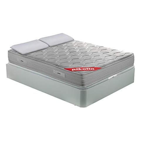 PIKOLIN Pack Colchón Viscoelástico Espuma HR + Canapé Base Abatible Cover