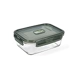 Luminarc Pure Box Active Frischhaltedose aus Glas, rechteckig, 122 cl, Olivgrün