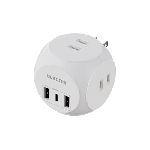エレコム 電源タップ MOT-U14-33WH ホワイト