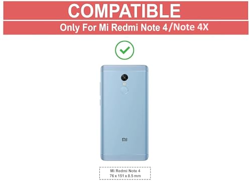Image of COVERBLACK Rubber Silicone Back Cover for Redmi Note 4X - Transparent
