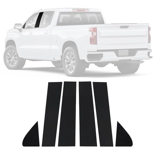 Postes de pilar negro brillante que realzan tu Chevy Silverado 1500 de 2019 a 2022