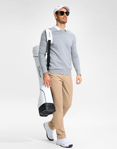 Image of G Gradual Mens Golf Pants Stretch Dress Casual Pants 30 inch /32 inch /34 inch Lightweight Work Travel Slacks for Men with 4 Pockets