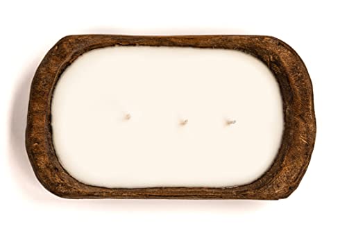 Red Barn Candle Company Wood Dough Bowl Candles | 100% All-Natural Soy Wax & Essential Oil Infused | Pet Safe + Odor Eliminating | Wooden Bread Tray | Centerpiece Farmhouse Decor (Lavender, 3-Wick) #TOP3