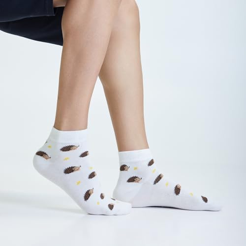 Image of Mint & Oak Men Ankle Socks, Printed Funky Socks, Cotton Unisex Ankle Length Sock, Odour Free Socks - Pack of 1