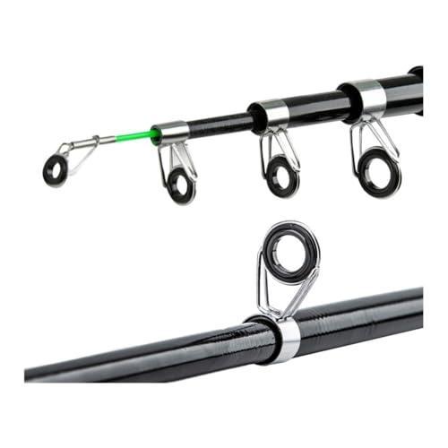 Kit caña de pescar corta portátil ligera FRP con carrete 5.2:1 5