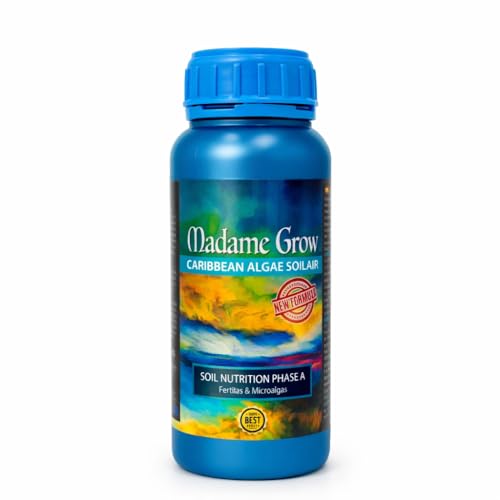 MADAME GROW - Concime o Fertilizzante Biologico - Caribbean Algae - Per piante 420 - Suleo Fertile e Microbico (250 ml)