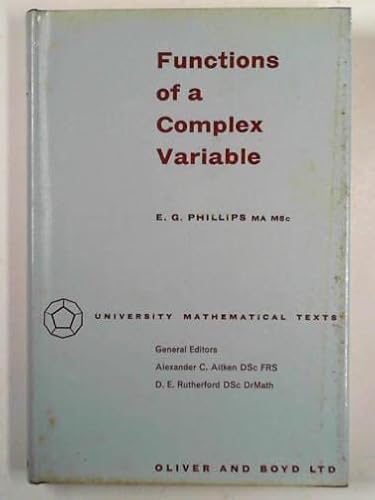 Functions of a complex variable with applications B001J21AAW Book Cover