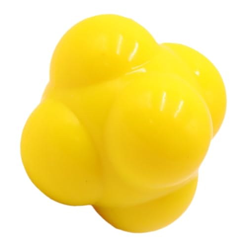 Toddmomy Hexagonal Reaction Ball Durable Fitness Tool for Agility Training Home Workouts and Coordination Enhancement for Athletes and Fun Play with Friends