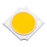 LEDGUHON 3W High Power LED Chip Warm White Super Bright Light Emitter Components Diode Replacement,Repair Floodlight DIY Light (300mA/8-9V/2500-2700/400-600Lm/Ra90)