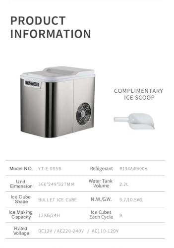 Máquina Portátil para Hielo Small Ice Maker 9 Cubos miniatura 4